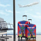Personalised Happy Haiti Independence Day Luggage Cover Neg Marron - African Pride