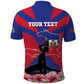 Personalised Happy Haiti Independence Day Polo Shirt Neg Marron - African Pride