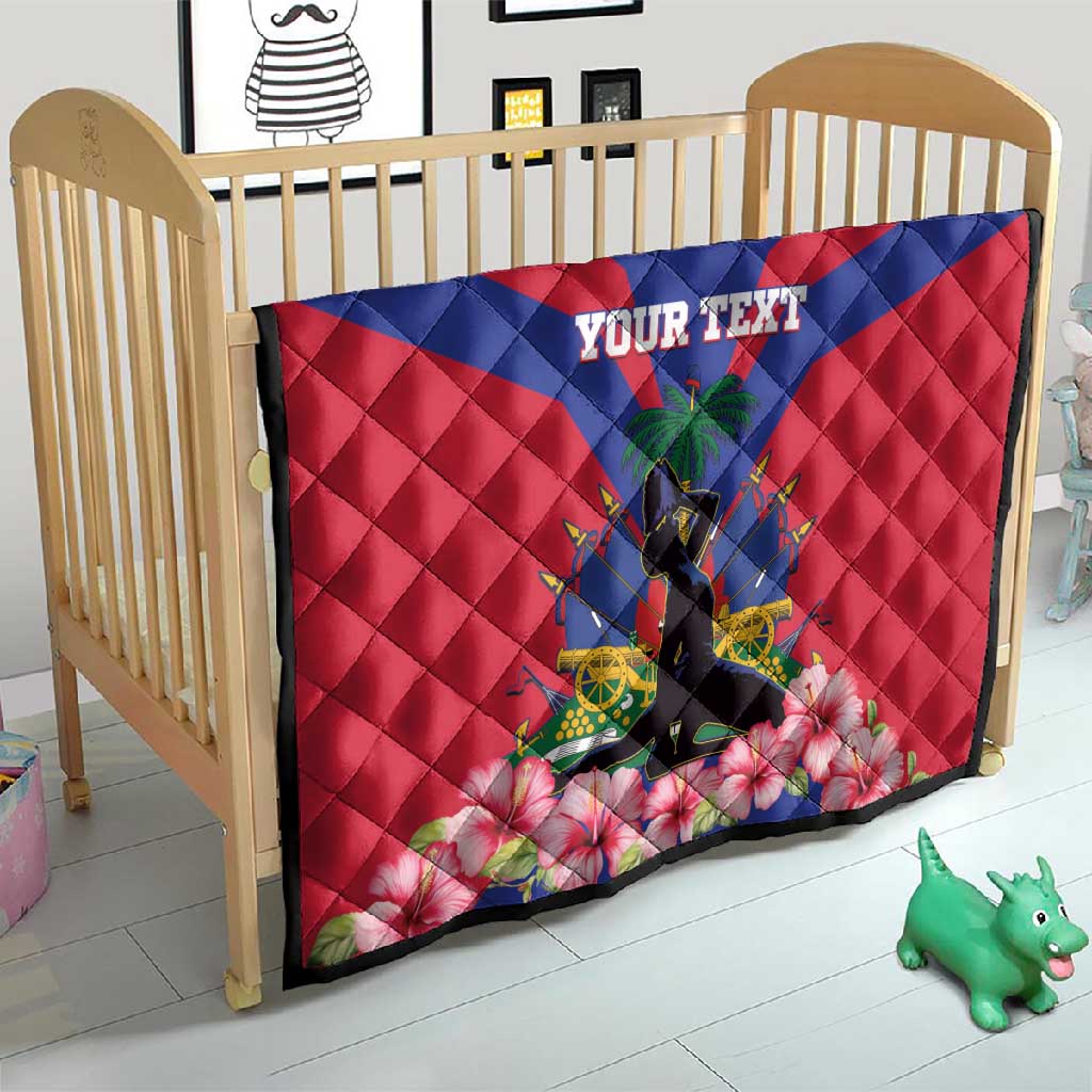 Personalised Happy Haiti Independence Day Quilt Neg Marron - African Pride