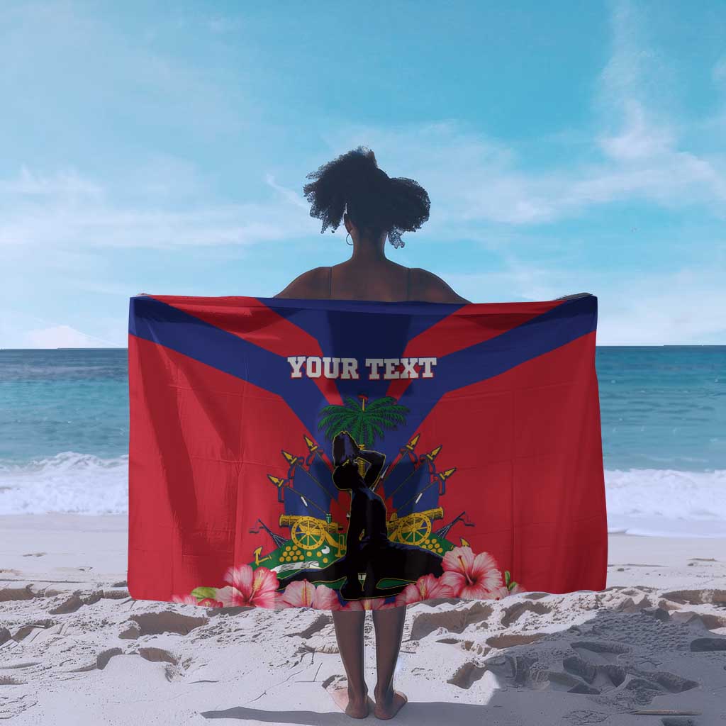 Personalised Happy Haiti Independence Day Sarong Neg Marron - African Pride