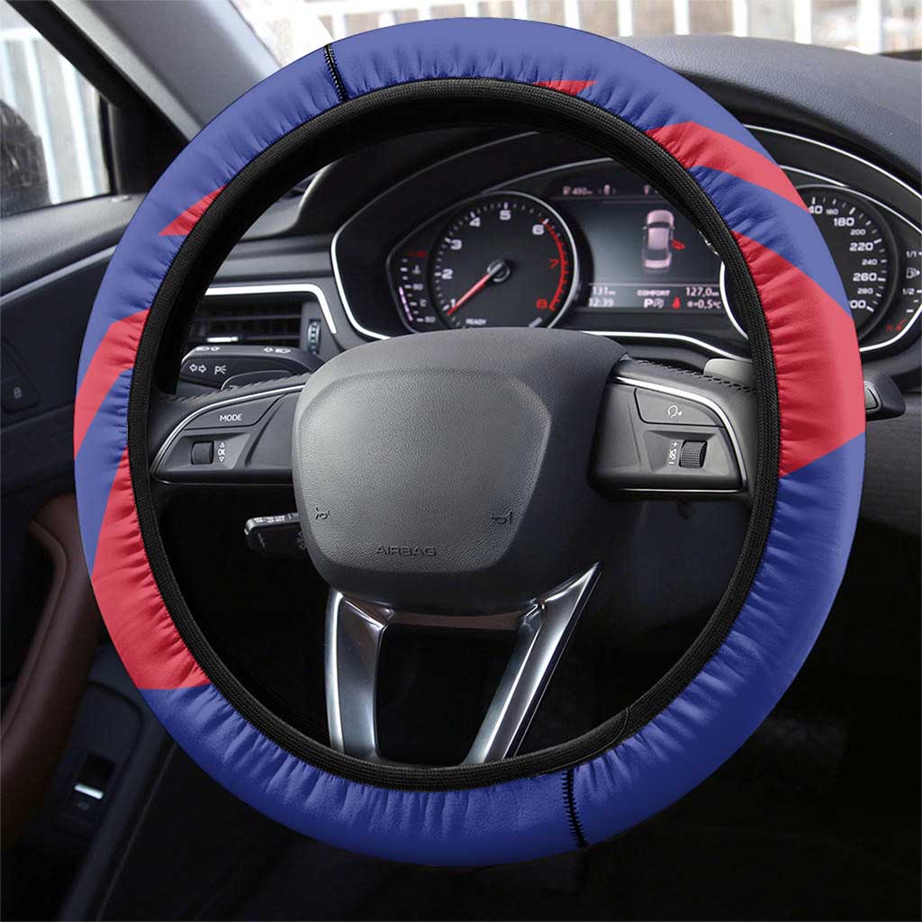 Happy Haiti Independence Day Steering Wheel Cover Neg Marron - African Pride