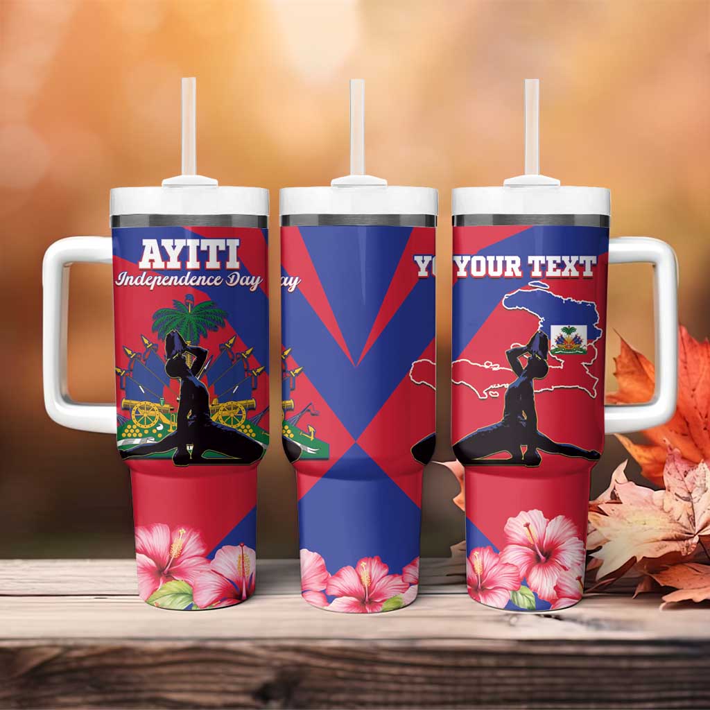 Personalised Happy Haiti Independence Day Tumbler With Handle Neg Marron - African Pride