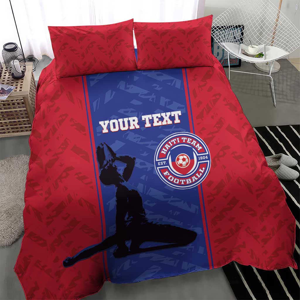 Custom Afro Haiti Football Bedding Set Nou fe - Pou Ayiti - Pou Drapo a - Pou peyi a - African Pride