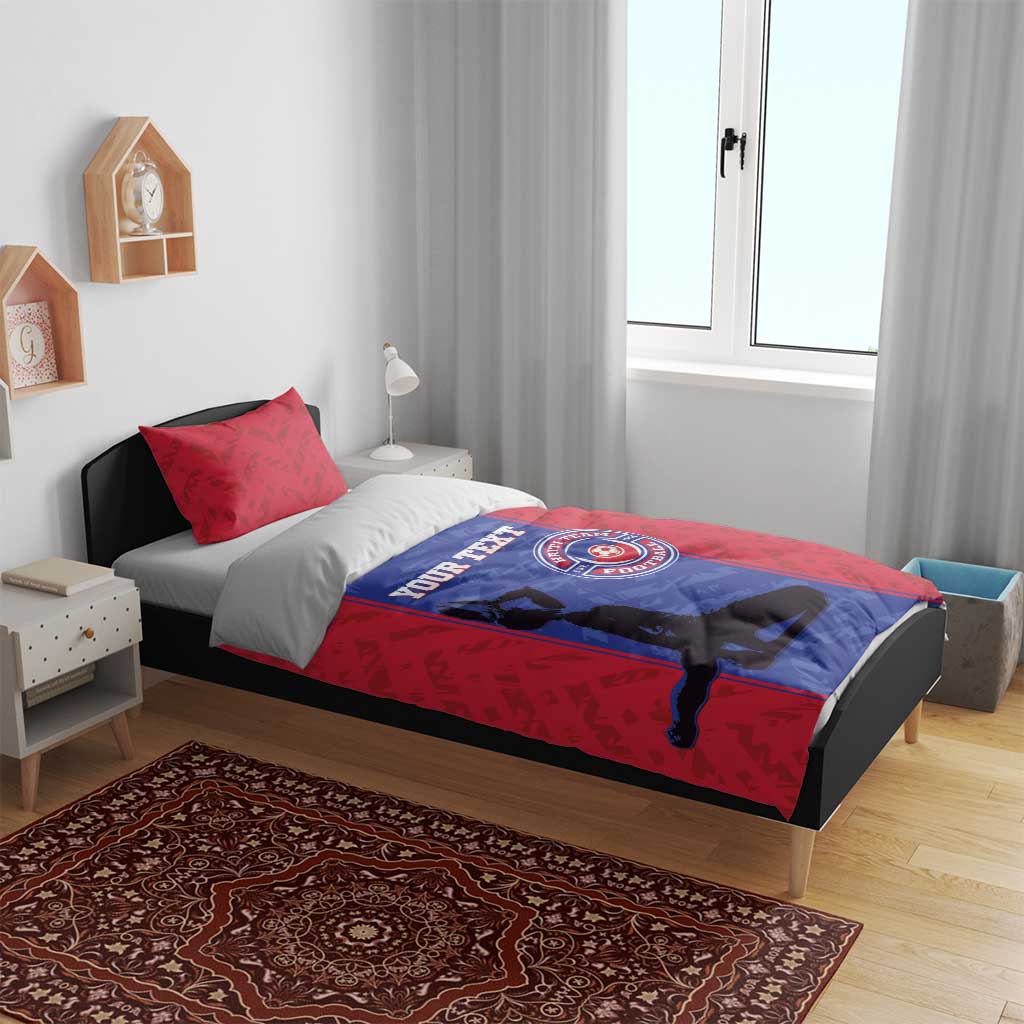 Custom Afro Haiti Football Bedding Set Nou fe - Pou Ayiti - Pou Drapo a - Pou peyi a - African Pride