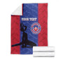 Custom Afro Haiti Football Blanket Nou fe - Pou Ayiti - Pou Drapo a - Pou peyi a - African Pride