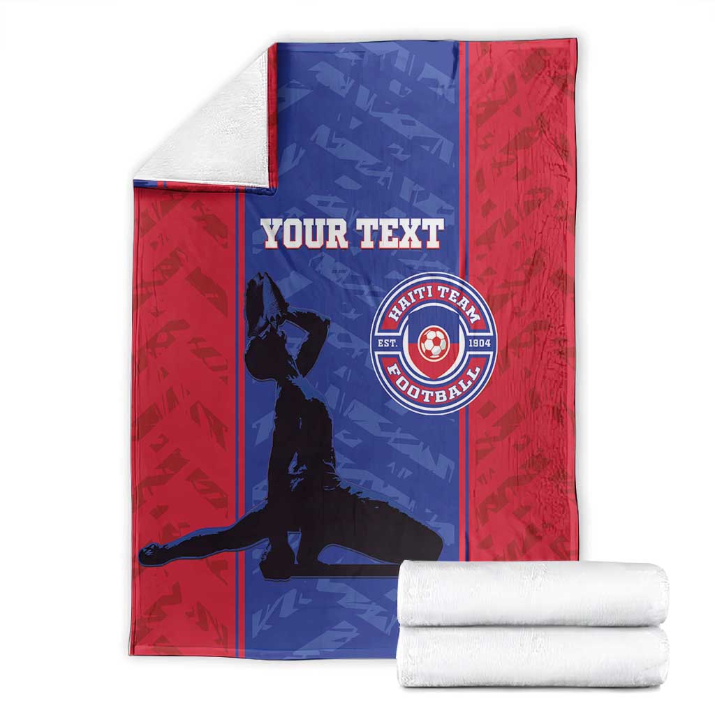 Custom Afro Haiti Football Blanket Nou fe - Pou Ayiti - Pou Drapo a - Pou peyi a - African Pride