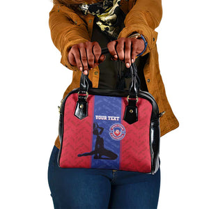 Custom Afro Haiti Football Shoulder Handbag Nou fe - Pou Ayiti - Pou Drapo a - Pou peyi a - African Pride