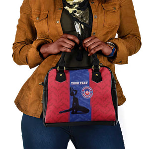 Custom Afro Haiti Football Shoulder Handbag Nou fe - Pou Ayiti - Pou Drapo a - Pou peyi a - African Pride