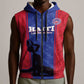Custom Afro Haiti Football Sleeveless Zip Hoodie Nou fe - Pou Ayiti - Pou Drapo a - Pou peyi a - African Pride