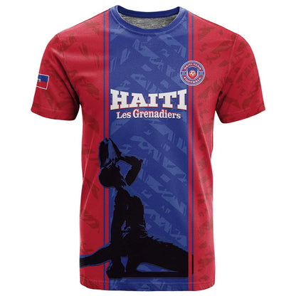 Custom Afro Haiti Football T shirt Nou fe - Pou Ayiti - Pou Drapo a - Pou peyi a - African Pride