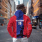 Custom Afro Haiti Football Zip Hoodie Nou fe - Pou Ayiti - Pou Drapo a - Pou peyi a - African Pride