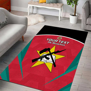 Afro Mozambique Football Custom Area Rug Go Os Mambas