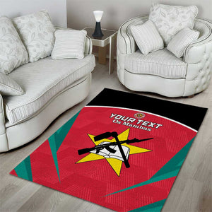 Afro Mozambique Football Custom Area Rug Go Os Mambas