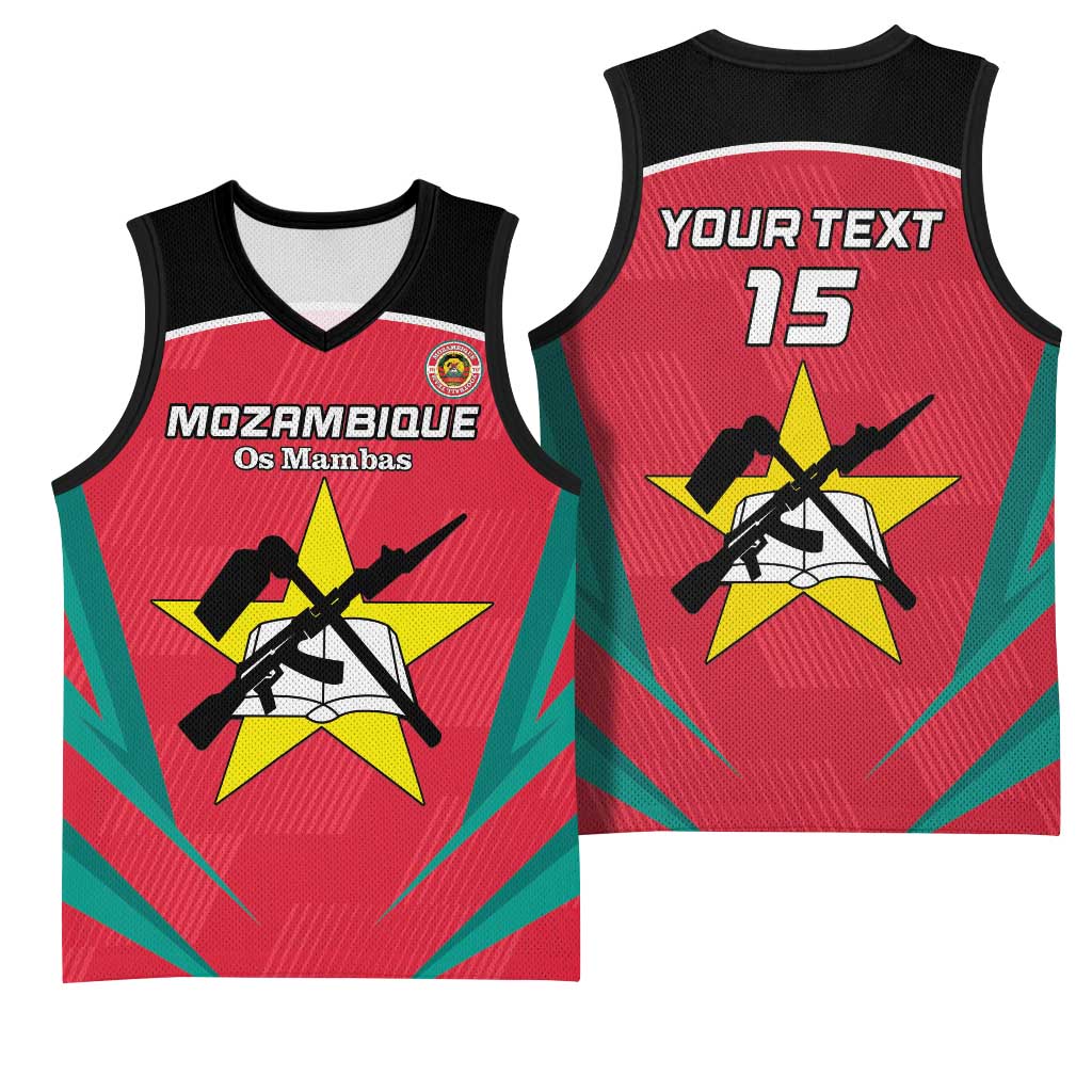 Afro Mozambique Football Custom Basketball Jersey Go Os Mambas LT15