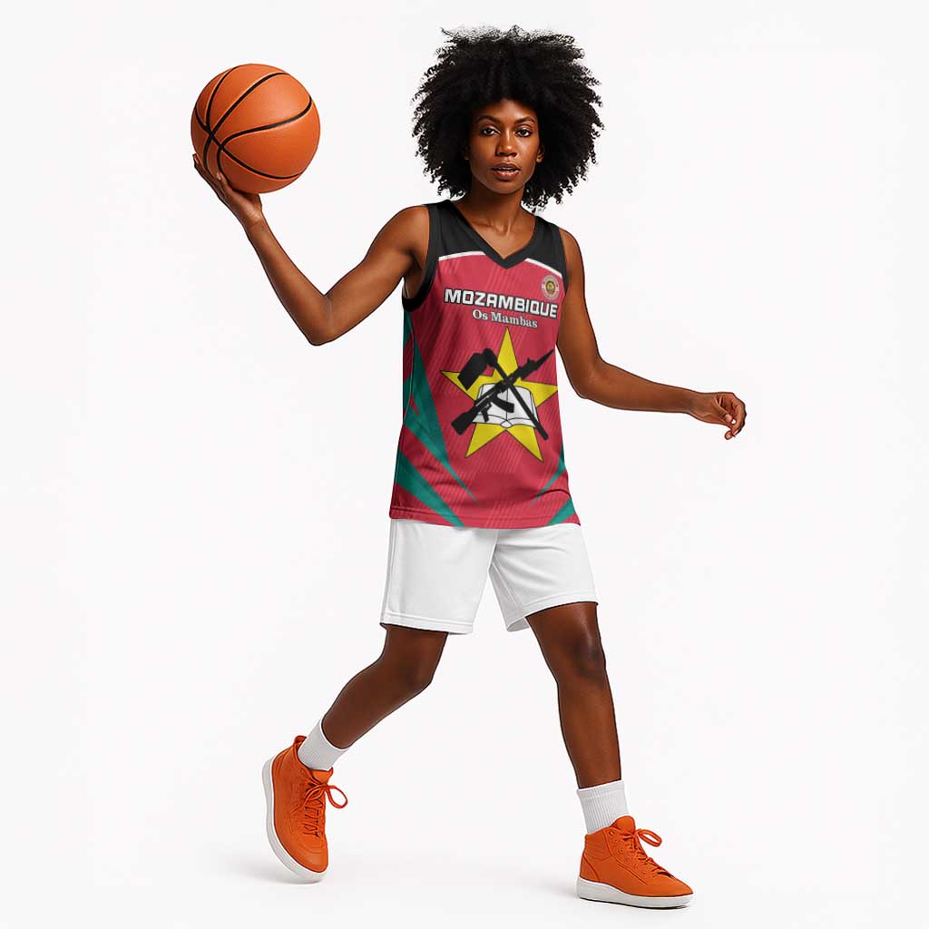 Afro Mozambique Football Custom Basketball Jersey Go Os Mambas LT15