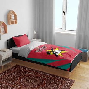 Afro Mozambique Football Custom Bedding Set Go Os Mambas