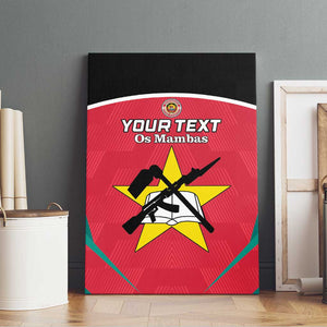 Afro Mozambique Football Custom Canvas Wall Art Go Os Mambas