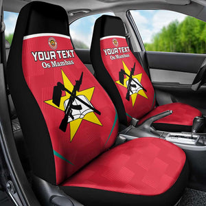 Afro Mozambique Football Custom Car Seat Cover Go Os Mambas