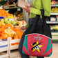 Afro Mozambique Football Custom Grocery Bag Go Os Mambas