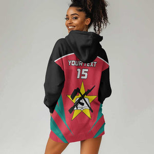 Afro Mozambique Football Custom Hoodie Dress Go Os Mambas