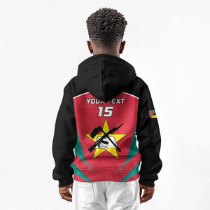 Afro Mozambique Football Custom Kid Hoodie Go Os Mambas