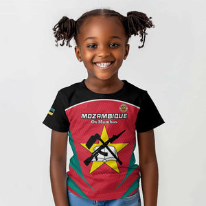 Afro Mozambique Football Custom Kid T shirt Go Os Mambas