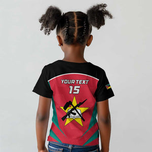 Afro Mozambique Football Custom Kid T shirt Go Os Mambas