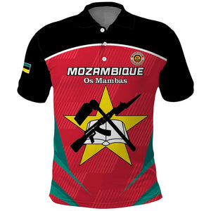 Afro Mozambique Football Custom Polo Shirt Go Os Mambas