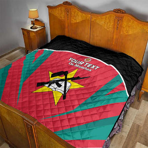 Afro Mozambique Football Custom Quilt Go Os Mambas