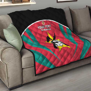 Afro Mozambique Football Custom Quilt Go Os Mambas