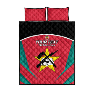 Afro Mozambique Football Custom Quilt Bed Set Go Os Mambas