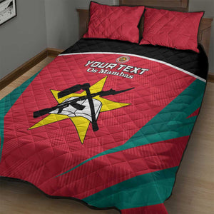 Afro Mozambique Football Custom Quilt Bed Set Go Os Mambas