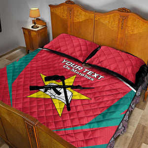 Afro Mozambique Football Custom Quilt Bed Set Go Os Mambas