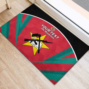 Afro Mozambique Football Custom Rubber Doormat Go Os Mambas