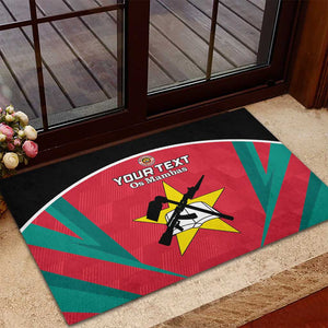 Afro Mozambique Football Custom Rubber Doormat Go Os Mambas