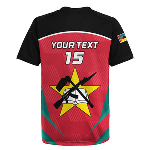 Afro Mozambique Football Custom Rugby Jersey Go Os Mambas