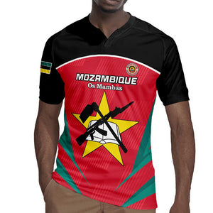 Afro Mozambique Football Custom Rugby Jersey Go Os Mambas