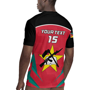 Afro Mozambique Football Custom Rugby Jersey Go Os Mambas