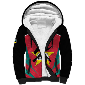 Afro Mozambique Football Custom Sherpa Hoodie Go Os Mambas