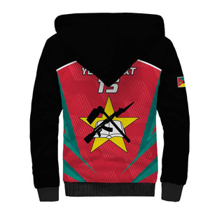 Afro Mozambique Football Custom Sherpa Hoodie Go Os Mambas