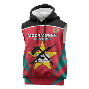 Afro Mozambique Football Custom Sleeveless Hoodie Go Os Mambas - African Pride