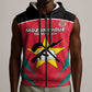 Afro Mozambique Football Custom Sleeveless Zip Hoodie Go Os Mambas - African Pride
