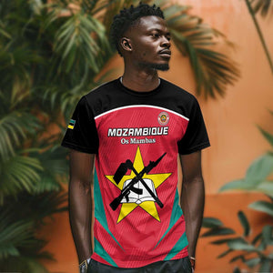 Afro Mozambique Football Custom T shirt Go Os Mambas