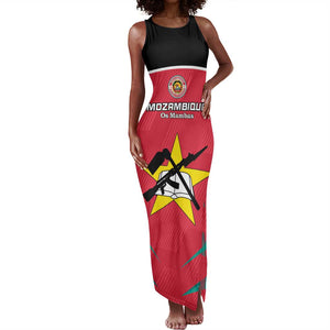 Afro Mozambique Football Custom Tank Maxi Dress Go Os Mambas