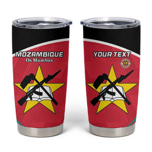 Afro Mozambique Football Custom Tumbler Cup Go Os Mambas