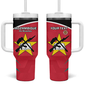 Afro Mozambique Football Custom Tumbler With Handle Go Os Mambas