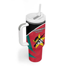 Afro Mozambique Football Custom Tumbler With Handle Go Os Mambas