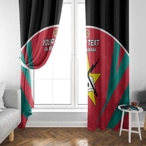 Afro Mozambique Football Custom Window Curtain Go Os Mambas