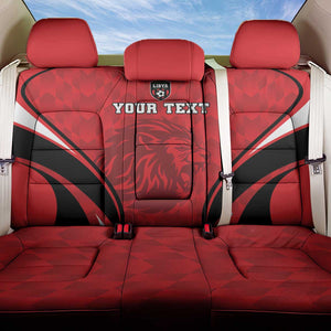 Afro Libya Football Custom Back Car Seat Cover Barbary Lion - Sporty Style