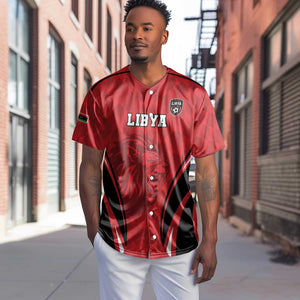 Afro Libya Football Custom Baseball Jersey Barbary Lion - Sporty Style